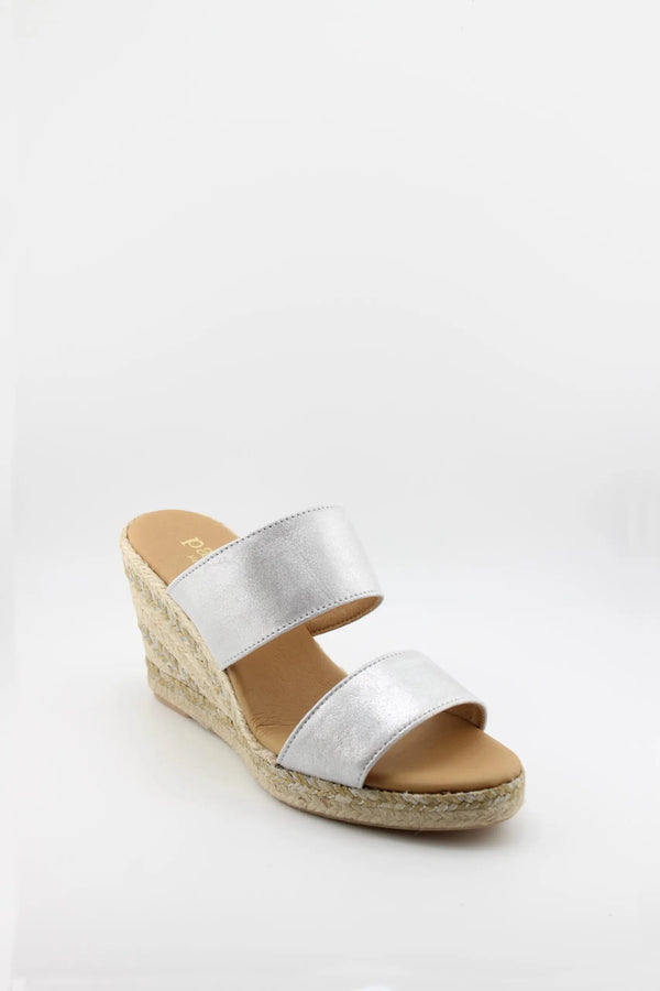 Paseart Dual Strap Espadrille Wedge Sandals